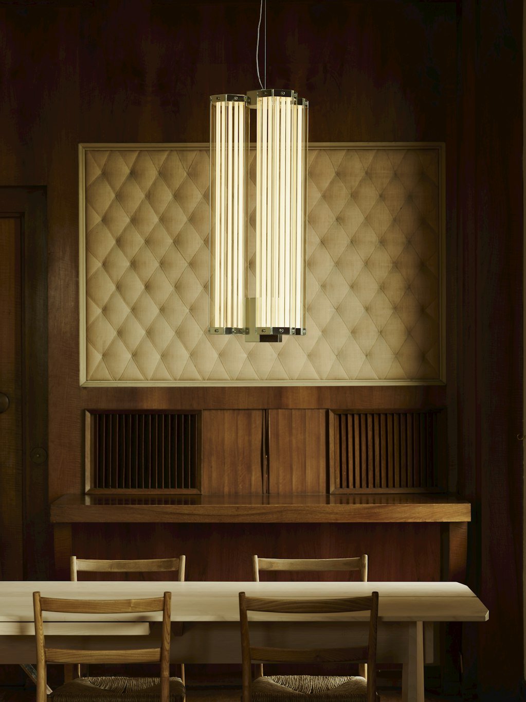 Hexagonal Glass Pendant Lamp