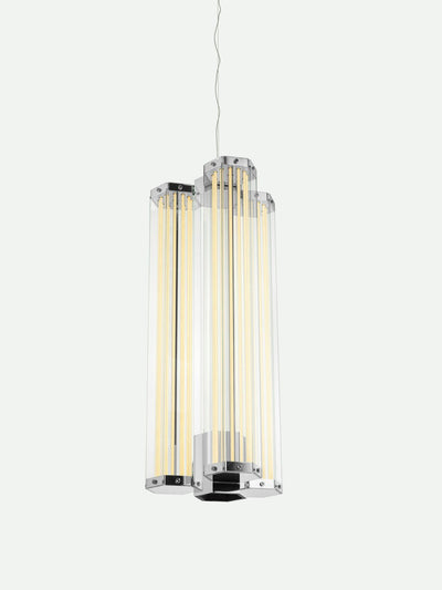 Hexagonal Glass Pendant Lamp