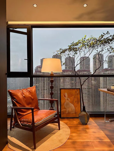 Sylarelle Hexas Wood Floor Lamp