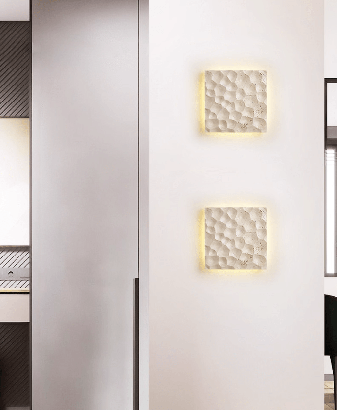 Seleaya Hexa Hive Stone Sconce