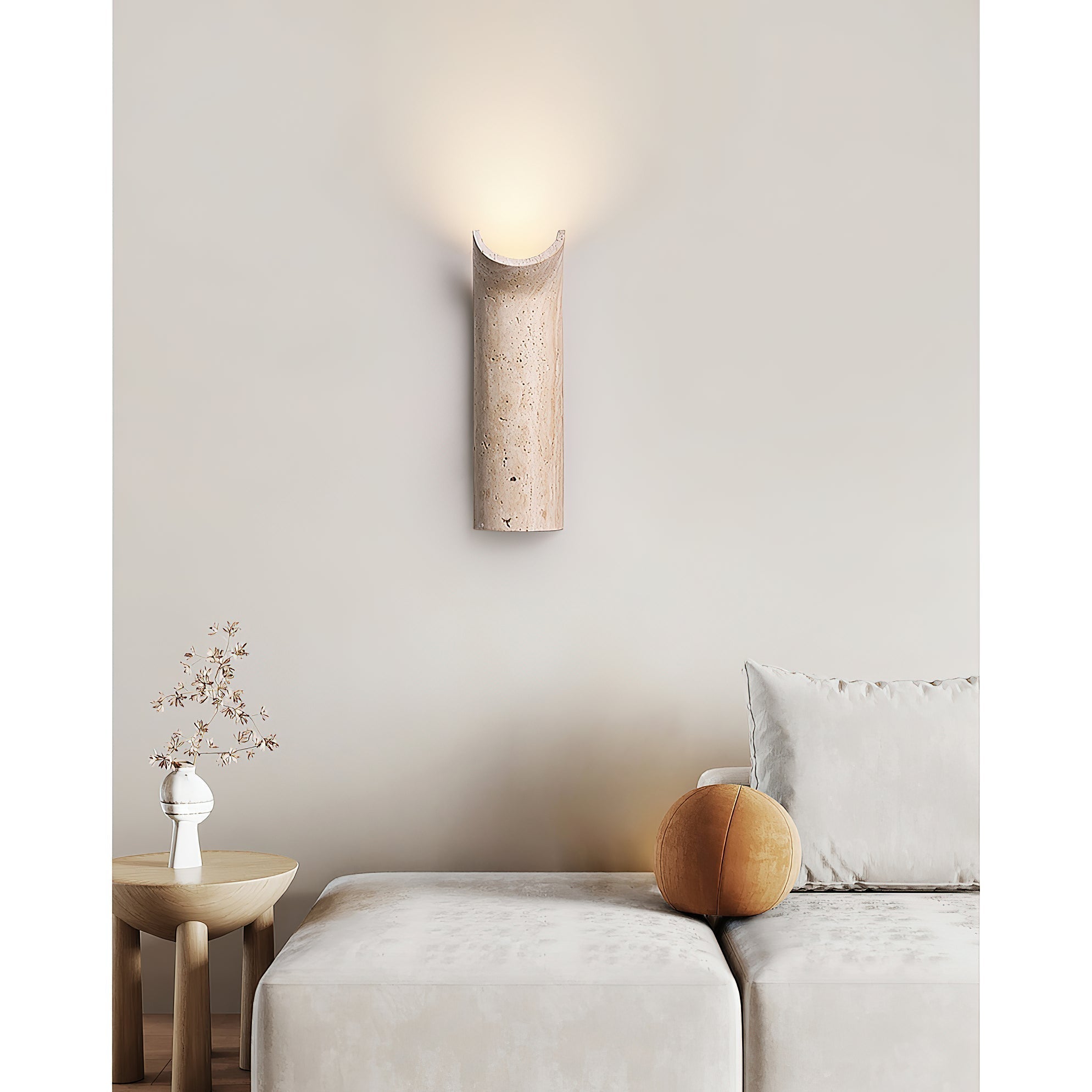 Tula Travertine Wall Lamp