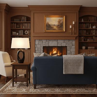 Vesperon Oval Ceramic Table Lamp