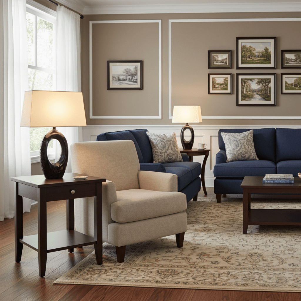 Vesperon Oval Ceramic Table Lamp