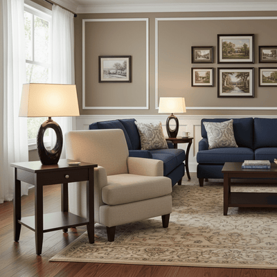 Vesperon Oval Ceramic Table Lamp