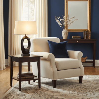 Vesperon Oval Ceramic Table Lamp