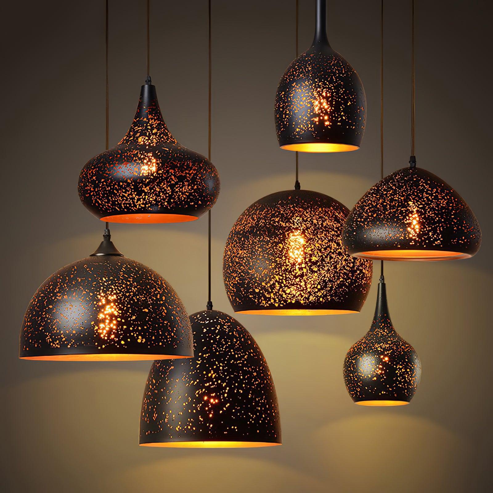 Calania Hollow Industrial Pendant Lamp