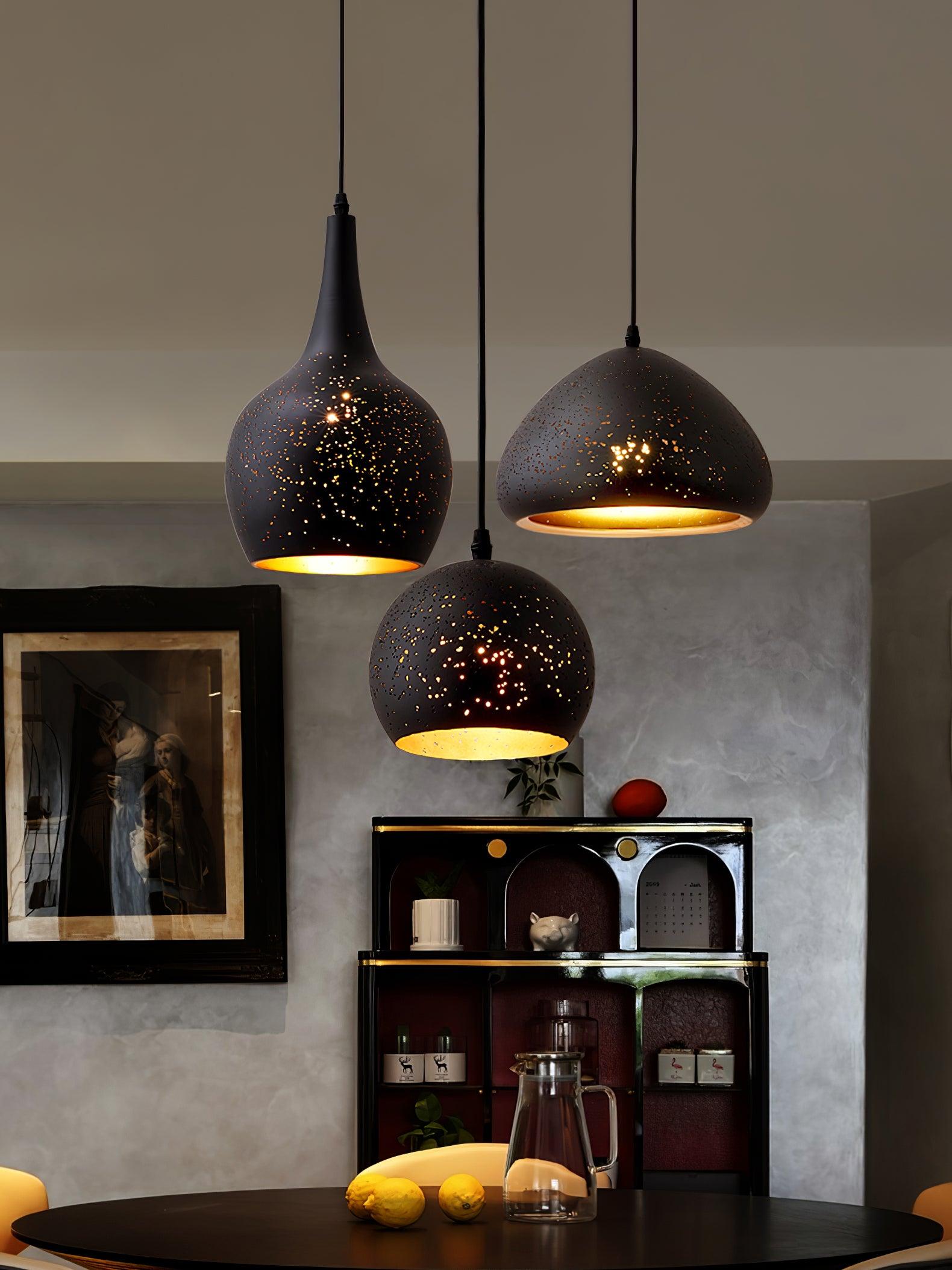 Calania Hollow Industrial Pendant Lamp