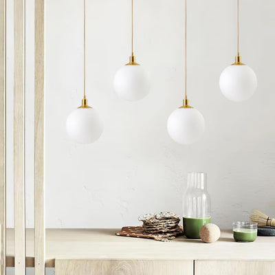 Orlabrook Brass Globe Pendant Light