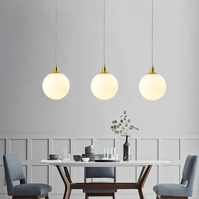 Orlabrook Brass Globe Pendant Light