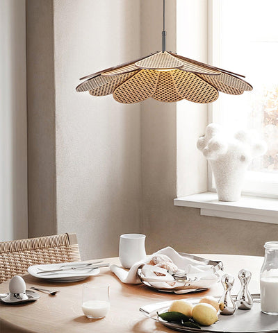 Zevarus Nordic Art Wabi-Sabi Wood Pendant Light