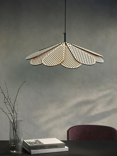 Zevarus Nordic Art Wabi-Sabi Wood Pendant Light