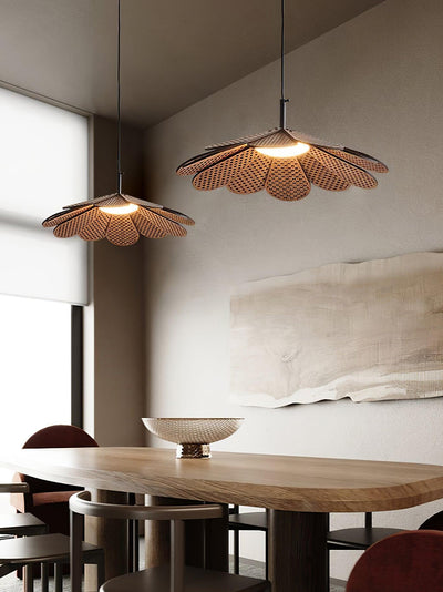 Zevarus Nordic Art Wabi-Sabi Wood Pendant Light