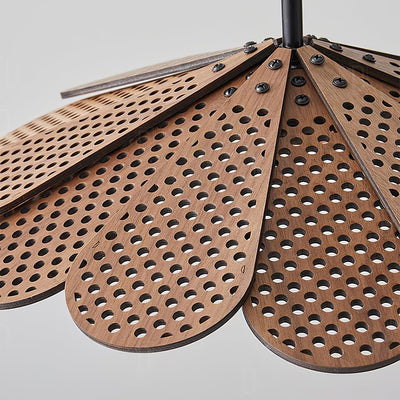 Zevarus Nordic Art Wabi-Sabi Wood Pendant Light