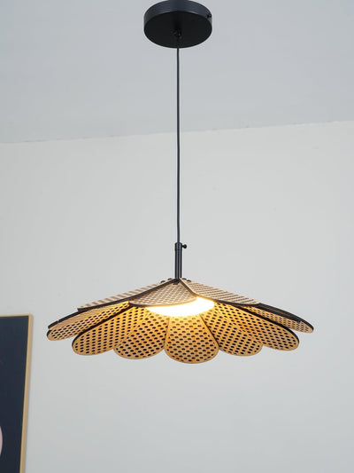 Zevarus Nordic Art Wabi-Sabi Wood Pendant Light