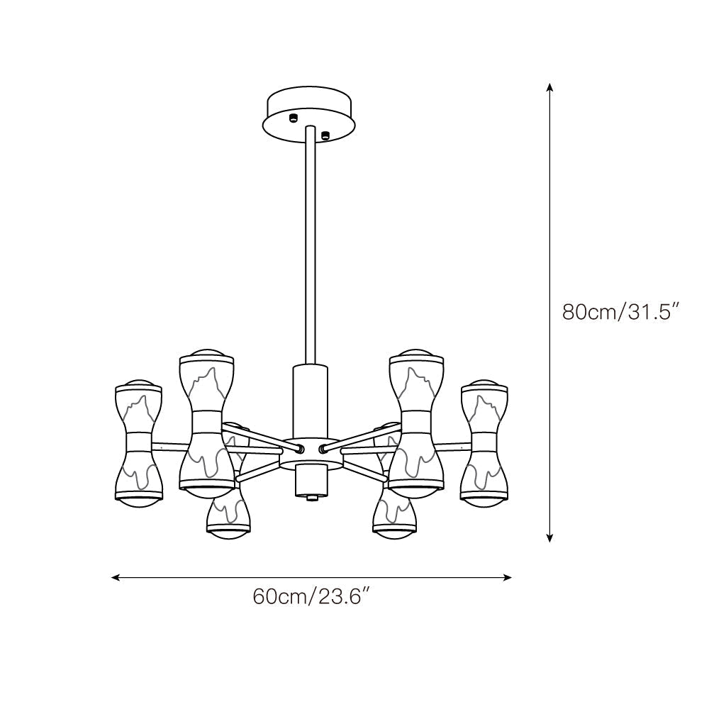 Zircon Chandelier