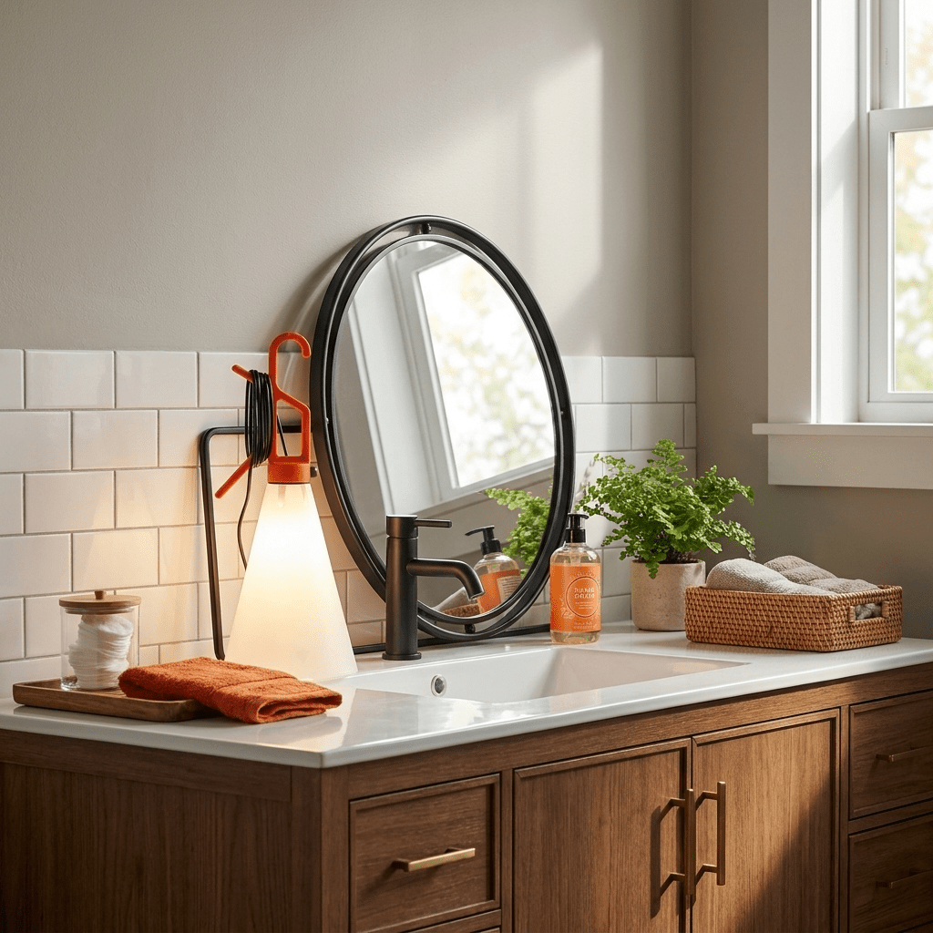 Hook Handle Cone Lamp