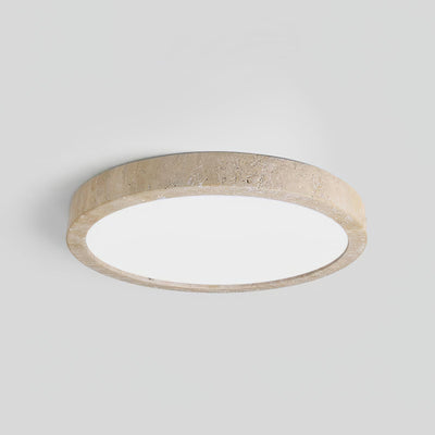 Cal Minimalist Travertine Ceiling Light
