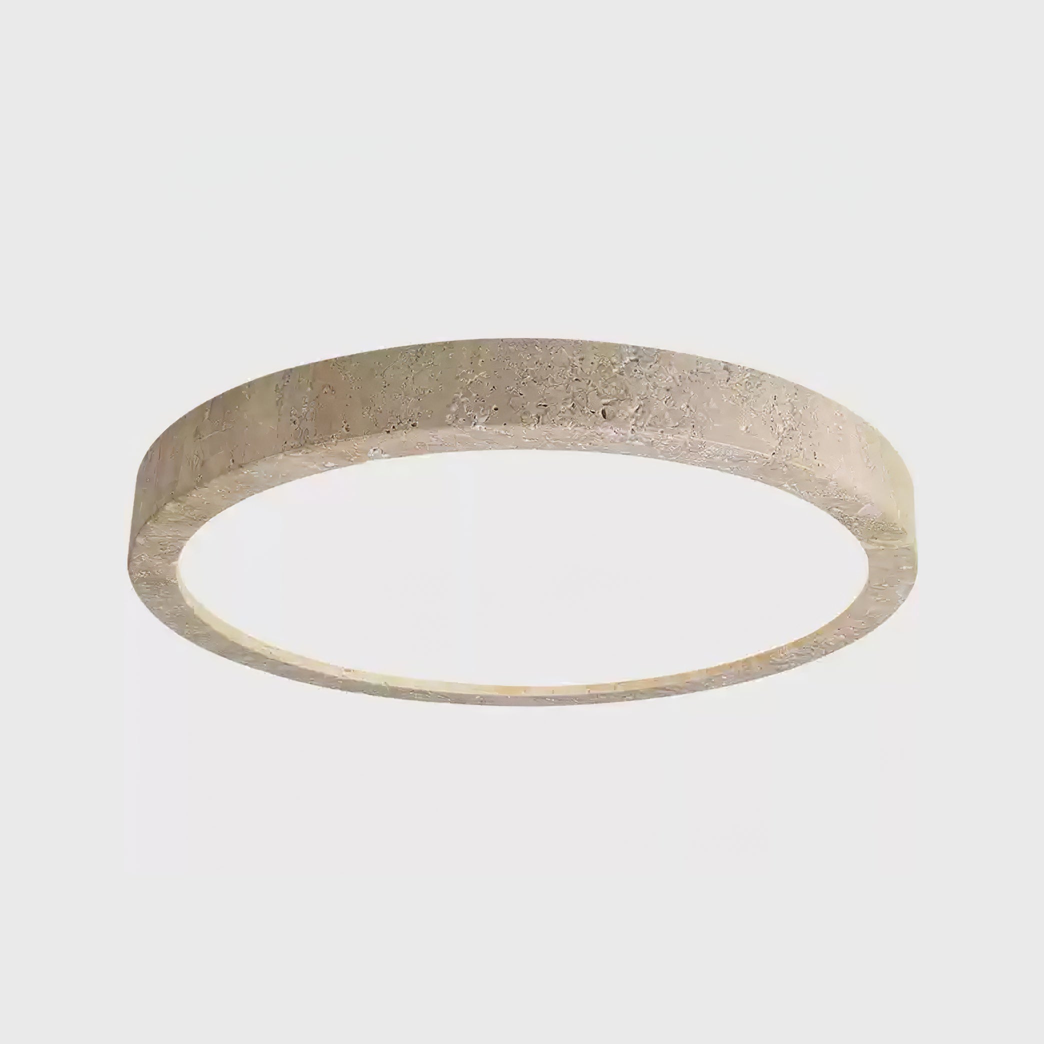 Cal Minimalist Travertine Ceiling Light