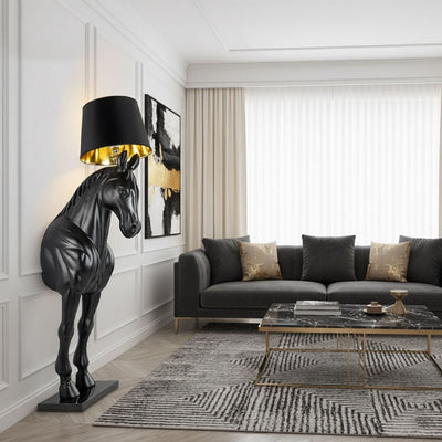Brammell Horse Statue Floor Lamp