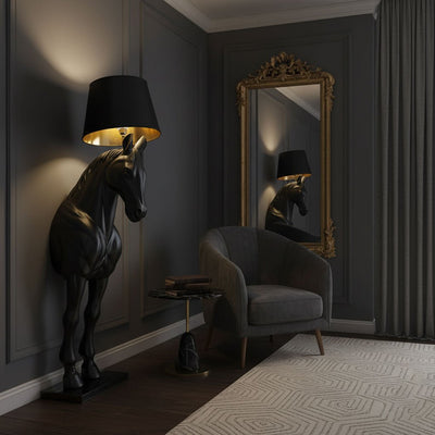 Brammell Horse Statue Floor Lamp