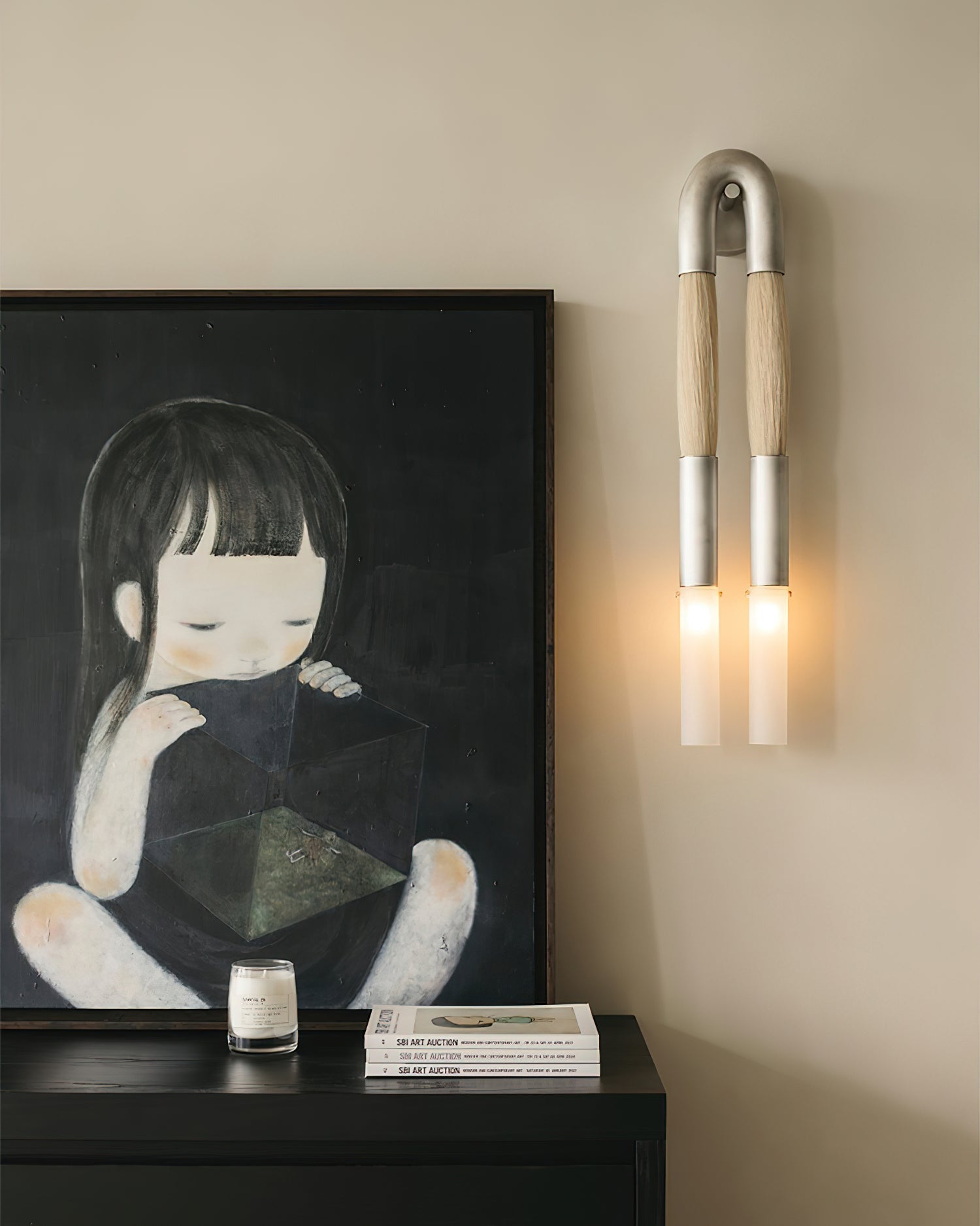 Aurelielle Wall Lamp Horsehair Brass