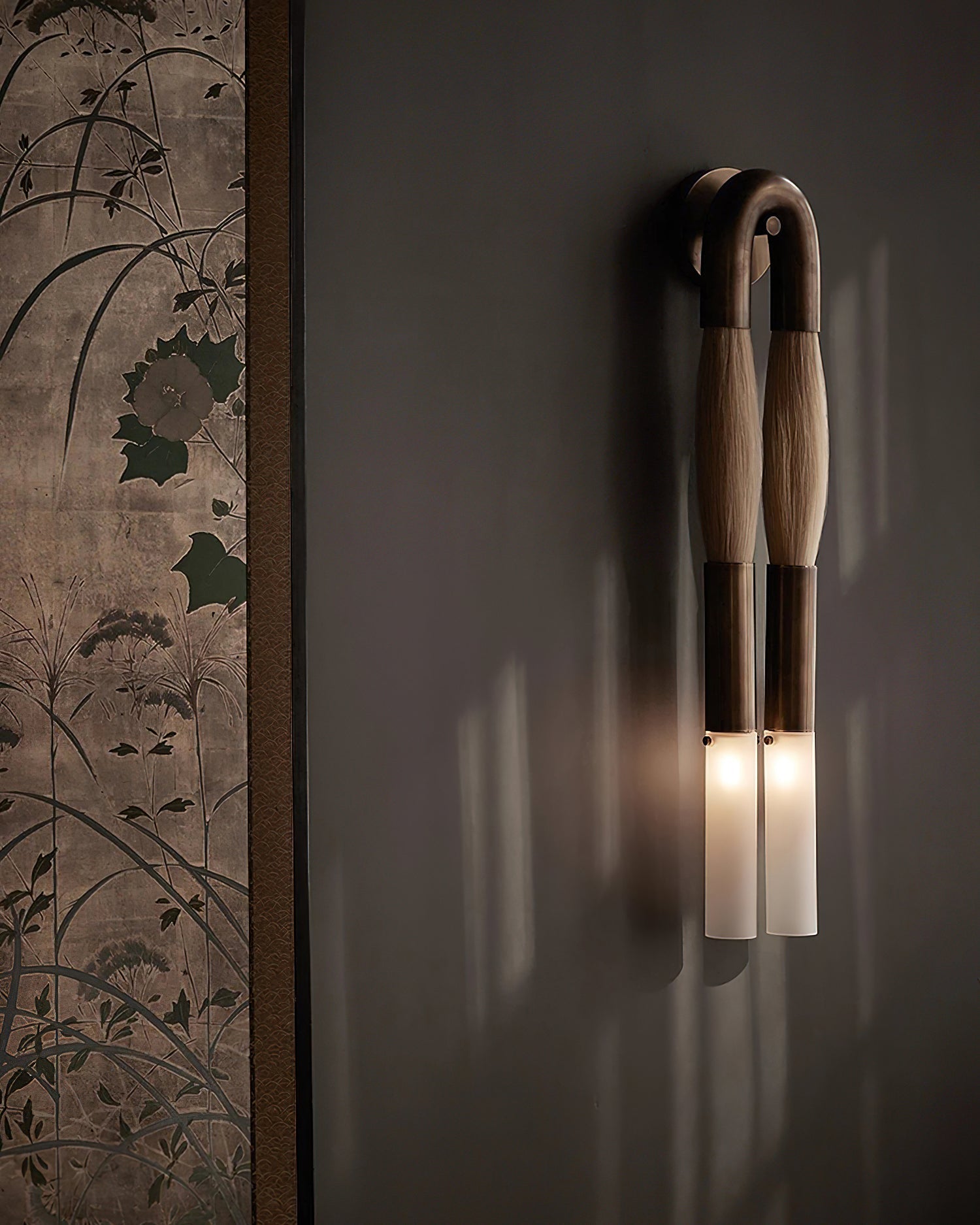 Aurelielle Wall Lamp Horsehair Brass