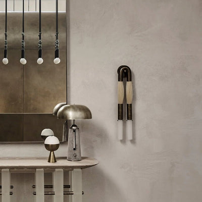 Aurelielle Wall Lamp Horsehair Brass