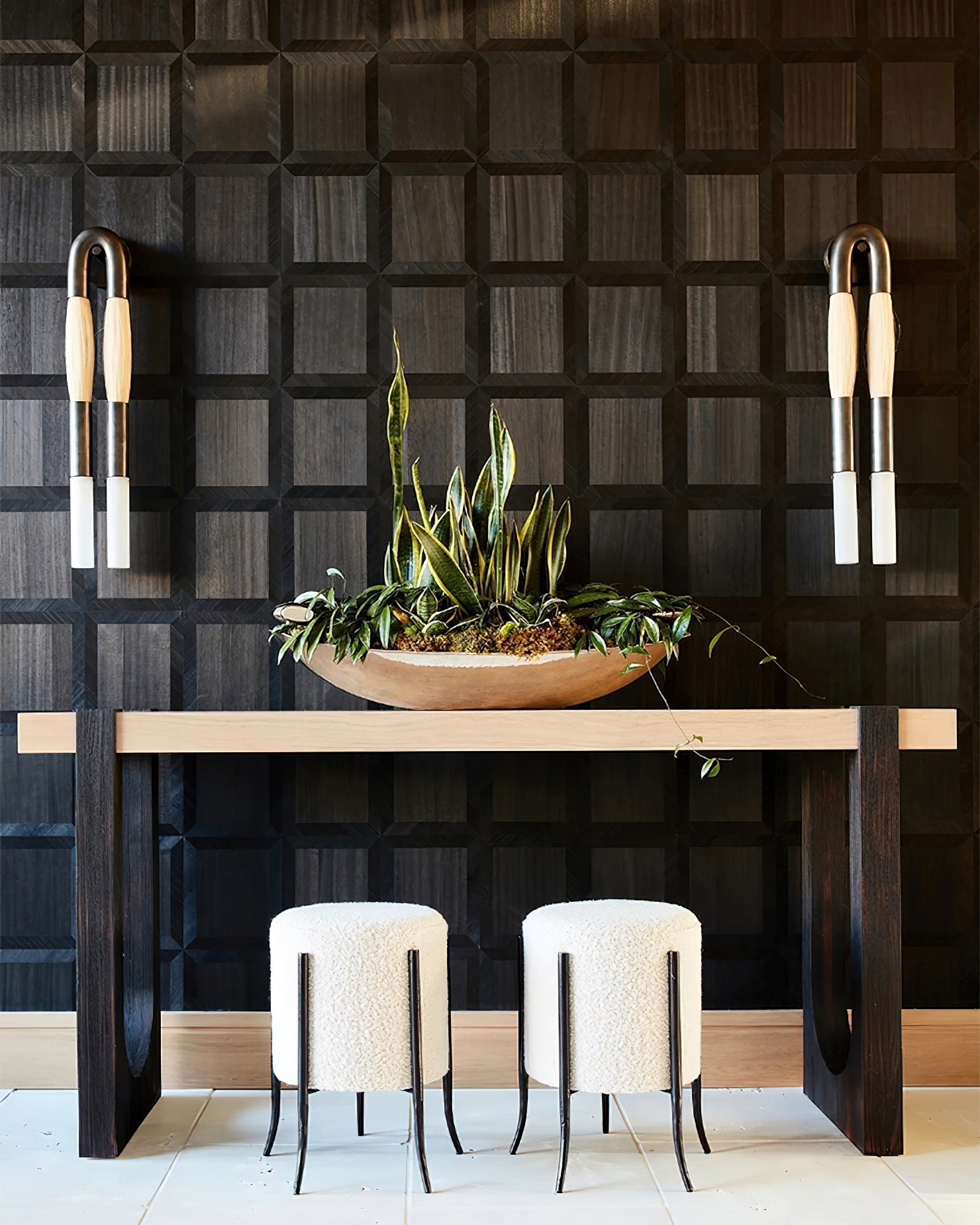Aurelielle Wall Lamp Horsehair Brass