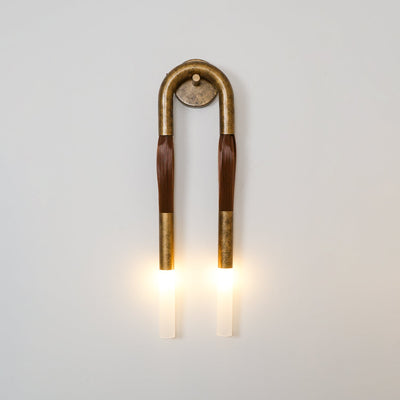 Aurelielle Wall Lamp Horsehair Brass