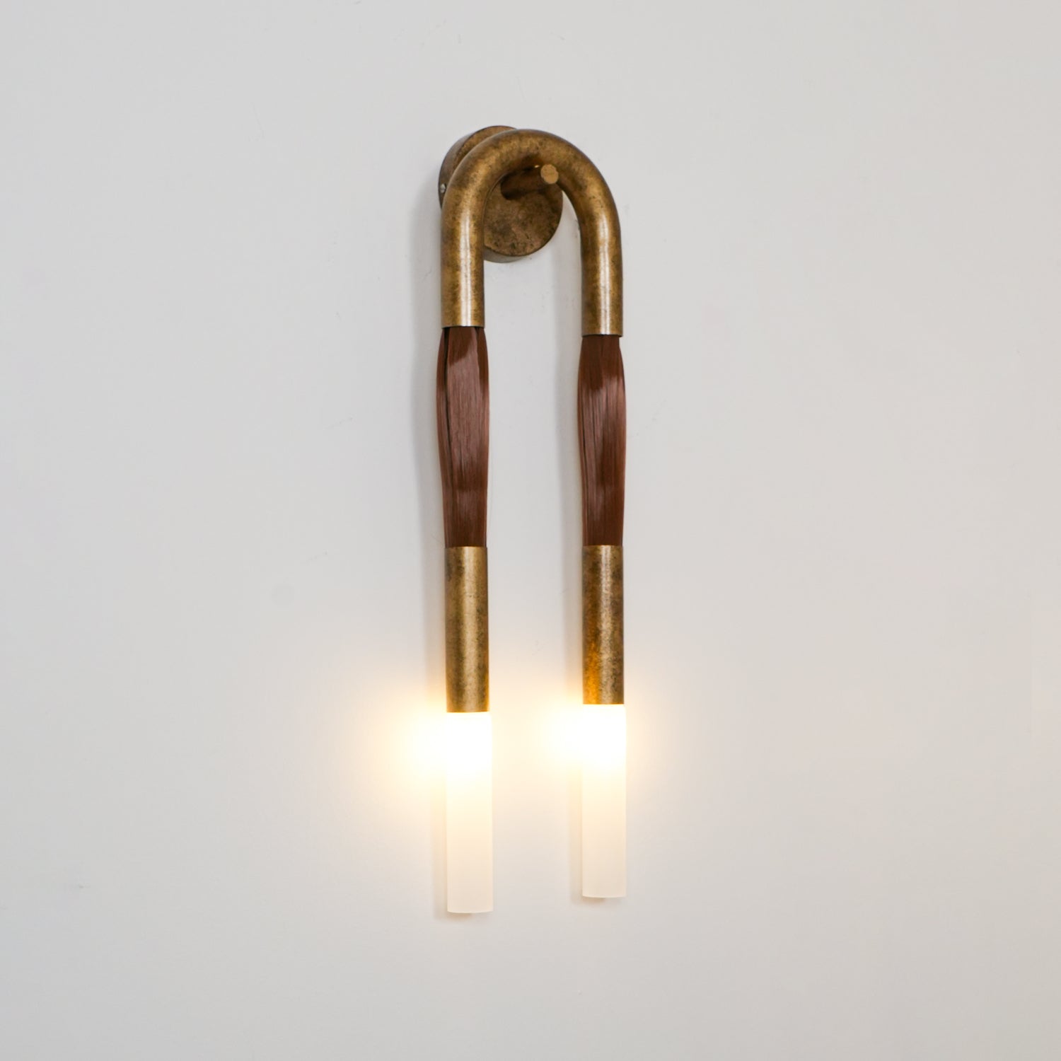 Aurelielle Wall Lamp Horsehair Brass
