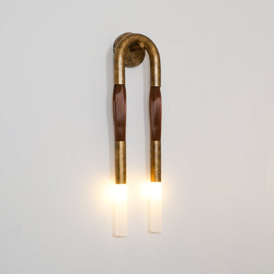 Aurelielle Wall Lamp Horsehair Brass