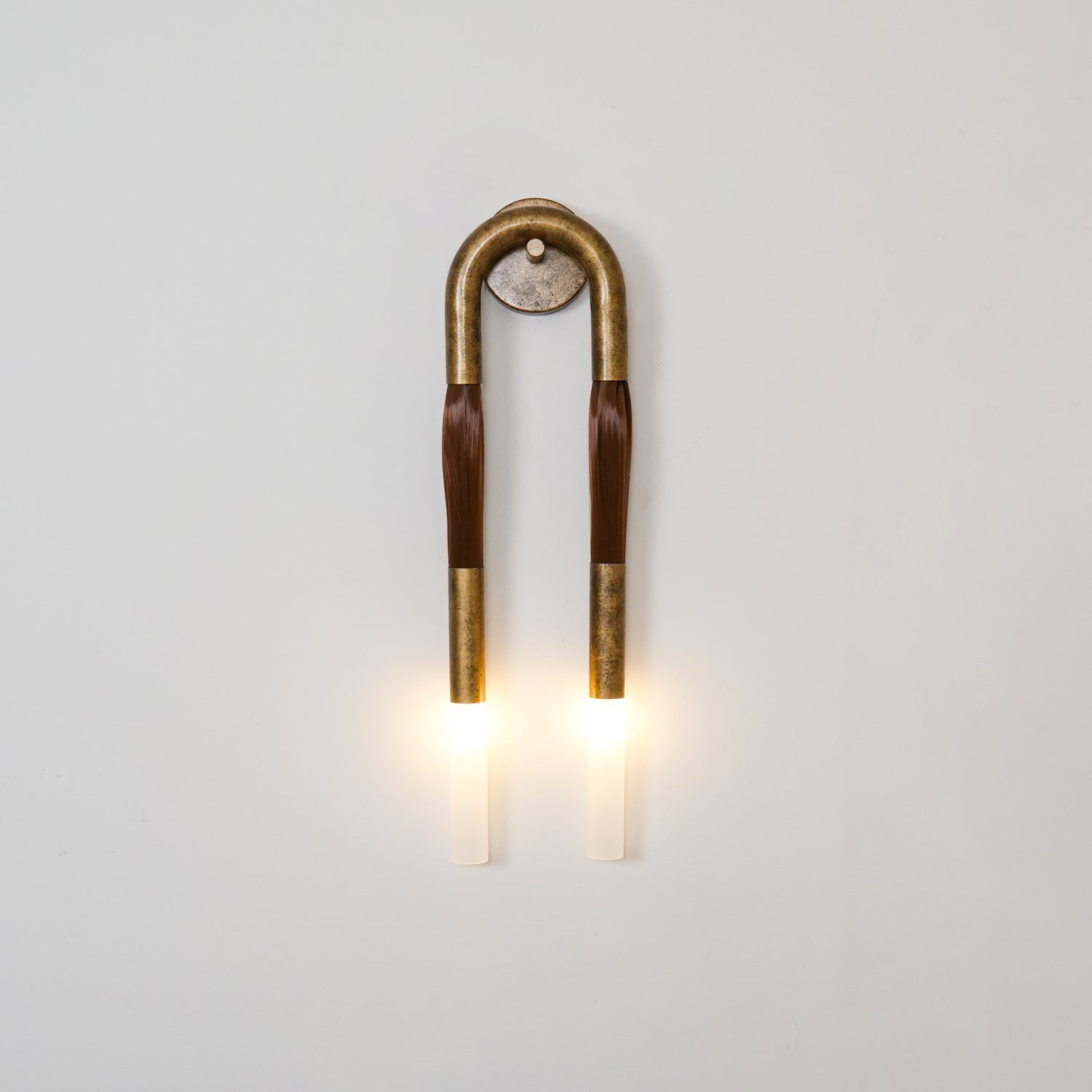 Aurelielle Wall Lamp Horsehair Brass