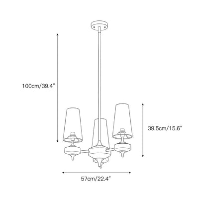 Pinewick Hour Rho Chandelier