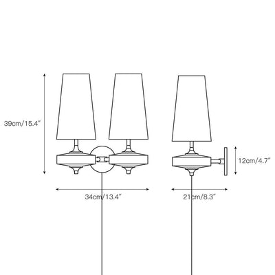 Norfield Hour Rho Plug In Indoor Wall Light