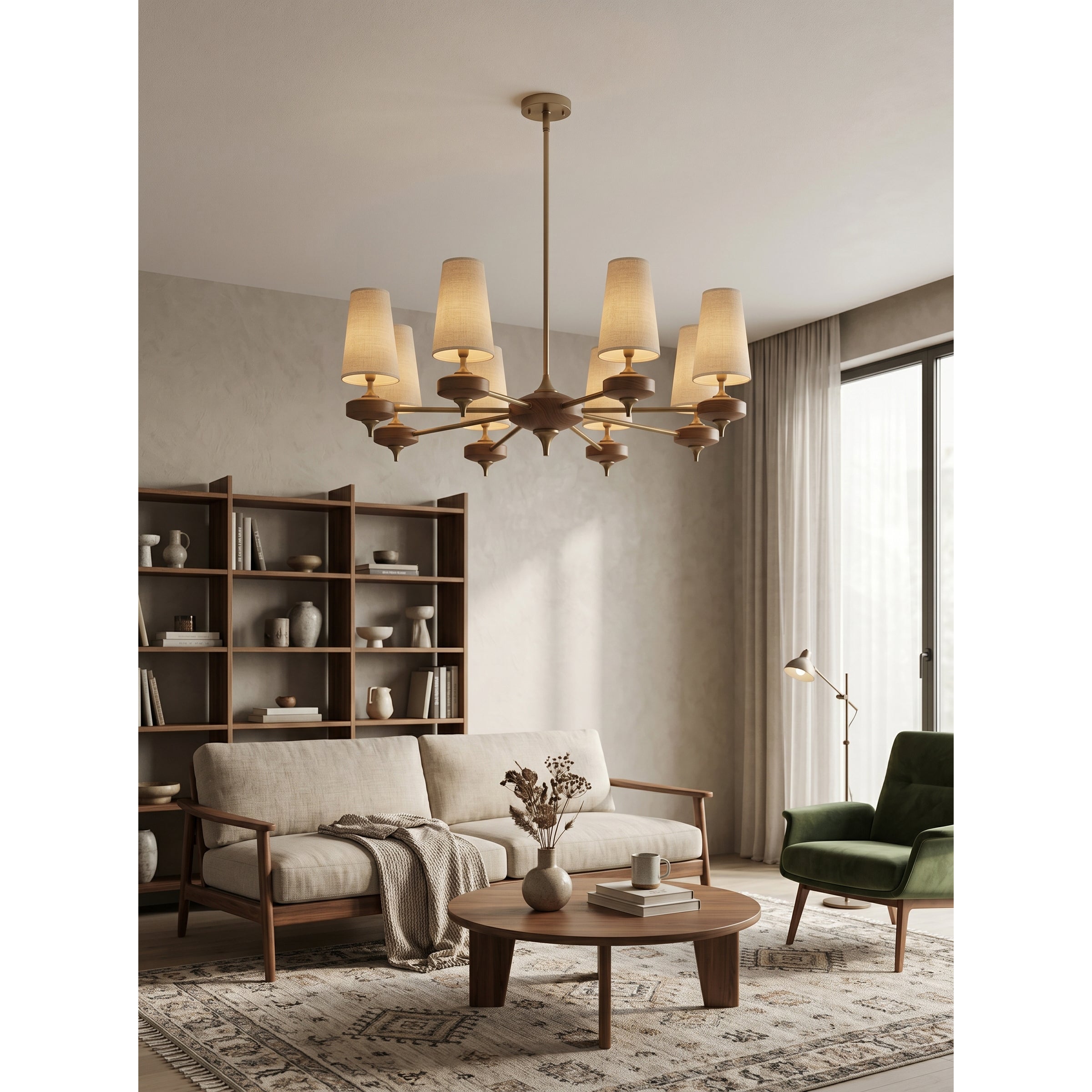 Pinewick Hour Rho Chandelier
