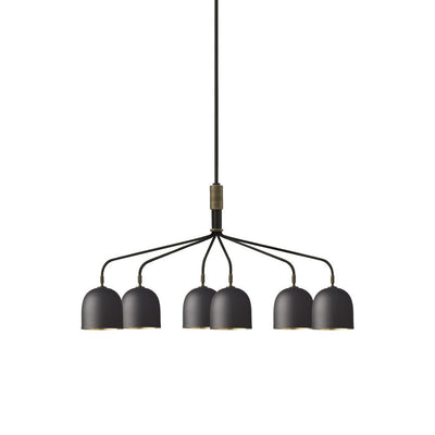Casorira Chandelier Black Brass Industrial