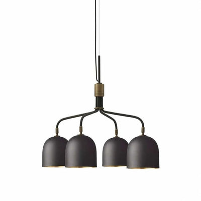 Casorira Chandelier Black Brass Industrial