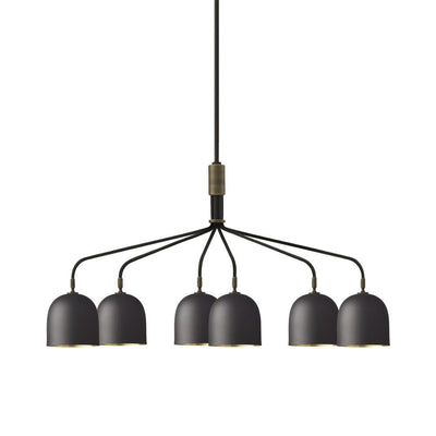 Casorira Chandelier Black Brass Industrial