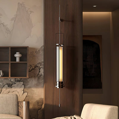 Lioralora Modern Minimalist Cylinder Glass Sconce Wall Lamp
