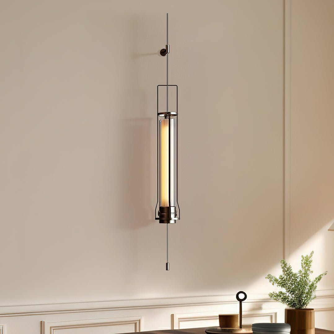 Lioralora Modern Minimalist Cylinder Glass Sconce Wall Lamp