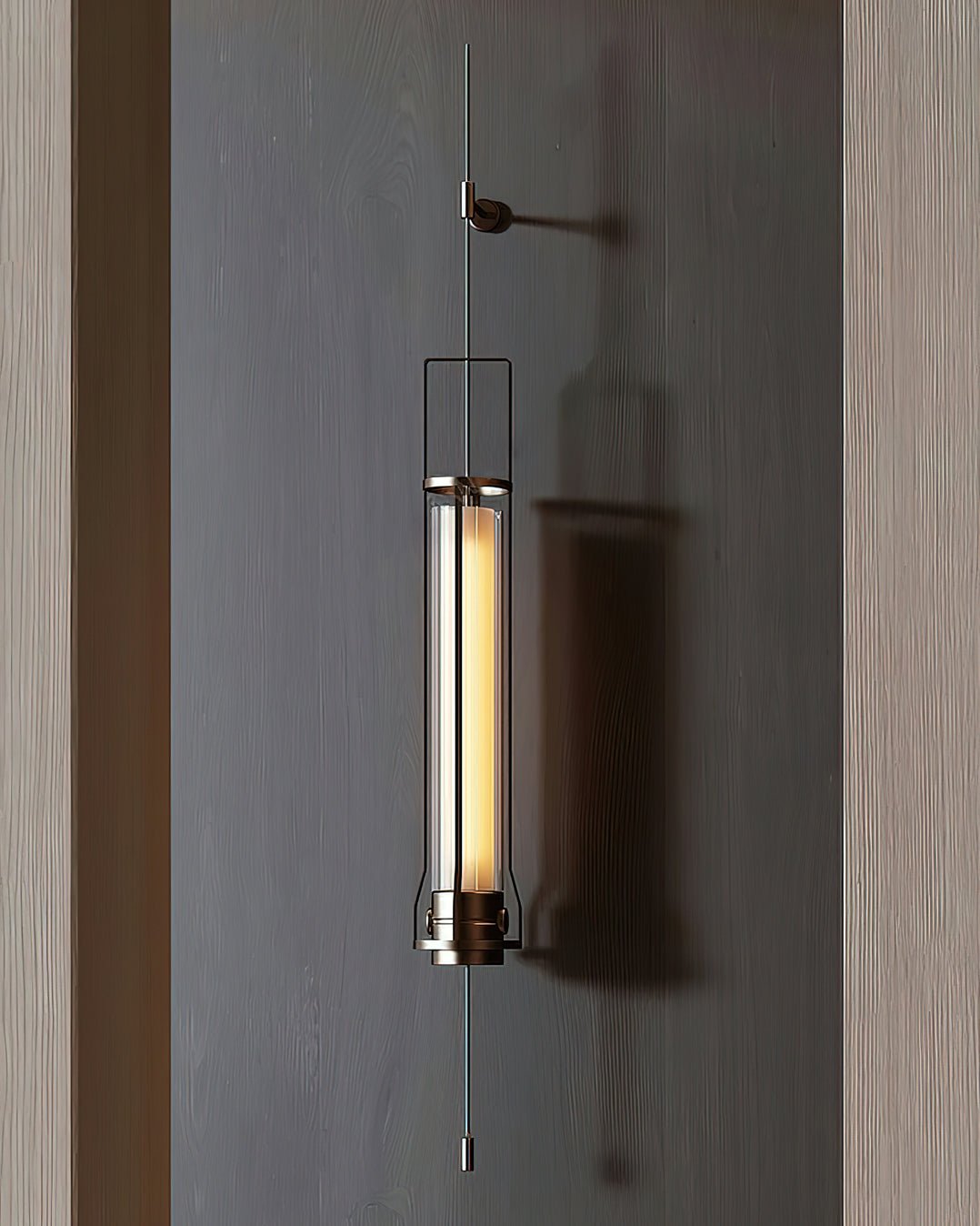 Lioralora Modern Minimalist Cylinder Glass Sconce Wall Lamp