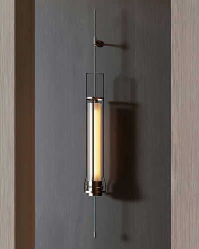 Lioralora Modern Minimalist Cylinder Glass Sconce Wall Lamp