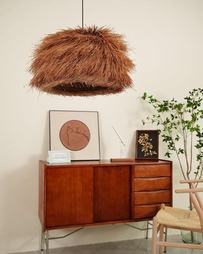 Wickora Vintage Wicker Pendant Lamp