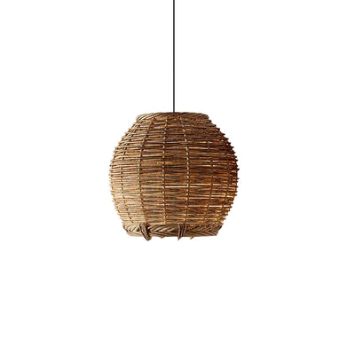 Wickora Vintage Wicker Pendant Lamp