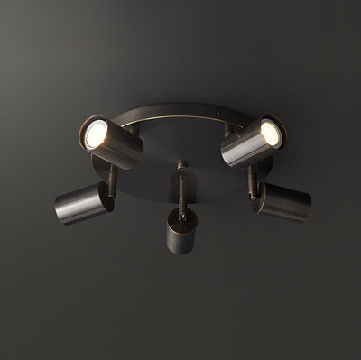 Solara Ceiling Lamp Brass Cylinder Adjustable Contemporary - Neutral Decor