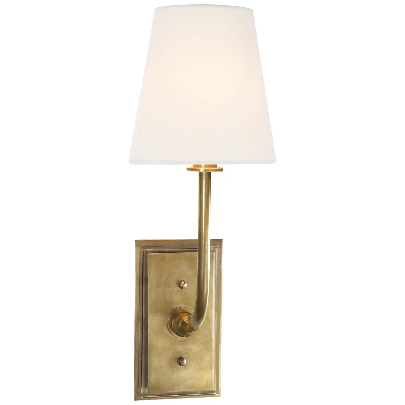 Silva Tapered Modern Fabric Wall Light