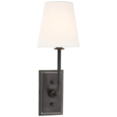 Silva Tapered Modern Fabric Wall Light