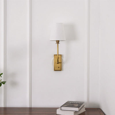 Silva Tapered Modern Fabric Wall Light