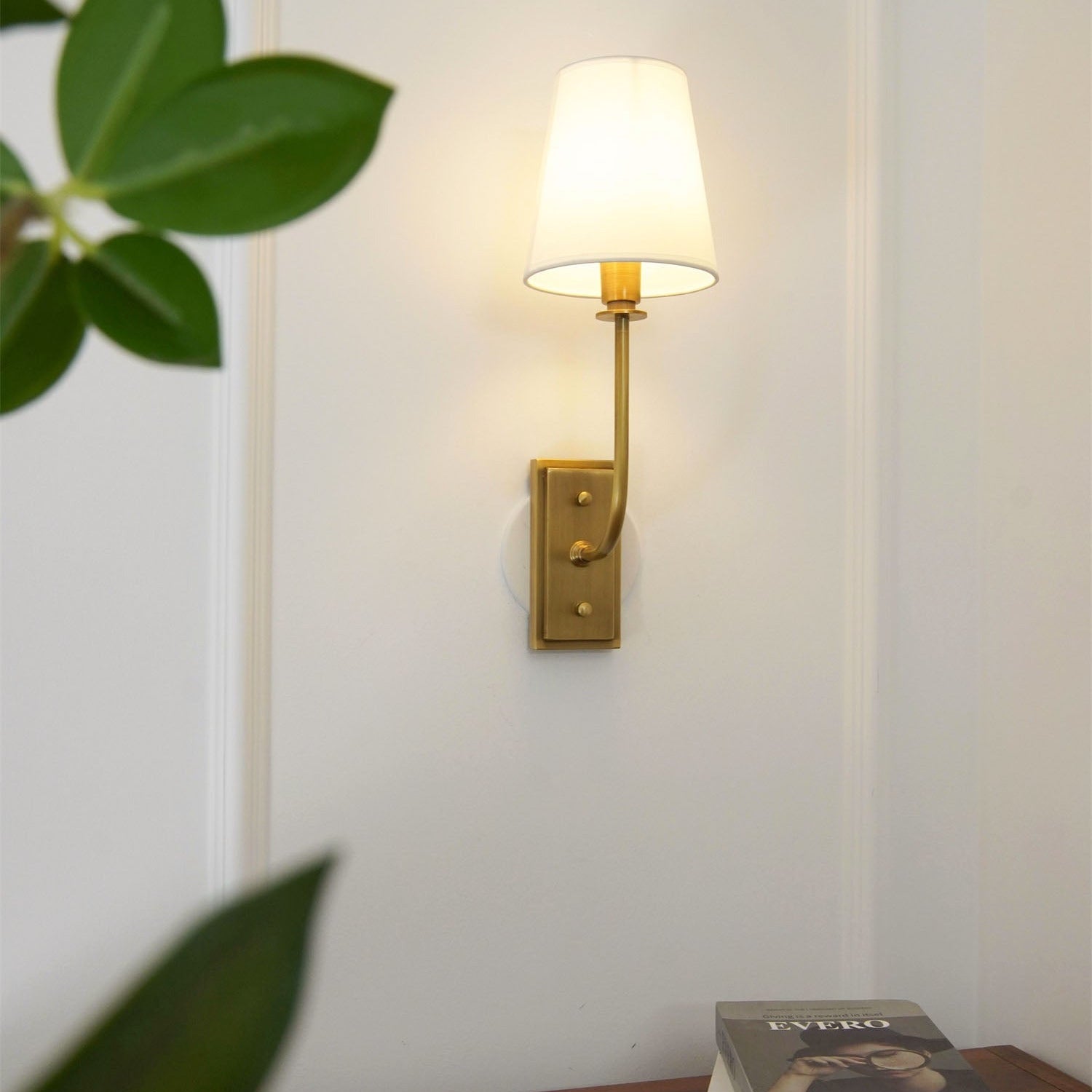 Silva Tapered Modern Fabric Wall Light