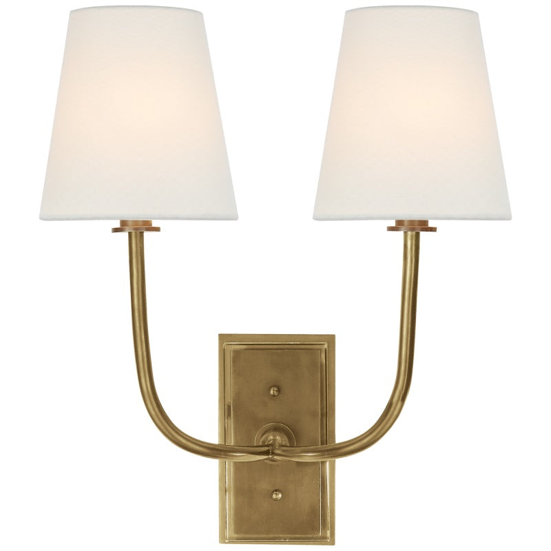 Silva Tapered Modern Fabric Wall Light